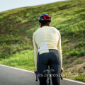 Jersey de bicicleta de manga larga del equipo femenino